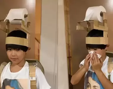 小六學生的天才發明《衛生紙書包》流鼻涕有紙巾可以擦，出去玩再也不用一直吃鼻涕惹