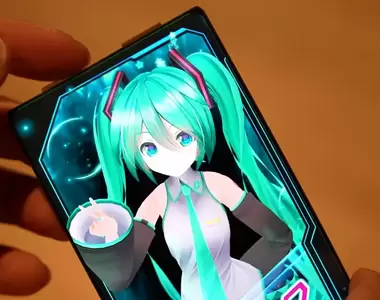 夢想成真《數位角色卡片 初音未來ver》實體卡片的未來也許就長這樣子