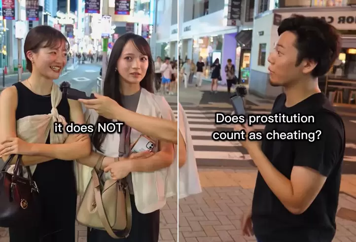 日本女性看法《另一伴嫖妓算出軌嗎》肉體出軌OK，只要精神沒出軌就可以？
