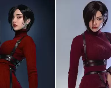 惡靈古堡4重製版《正妹cos艾達王》裙子好像改太短都露出屁股蛋惹❤