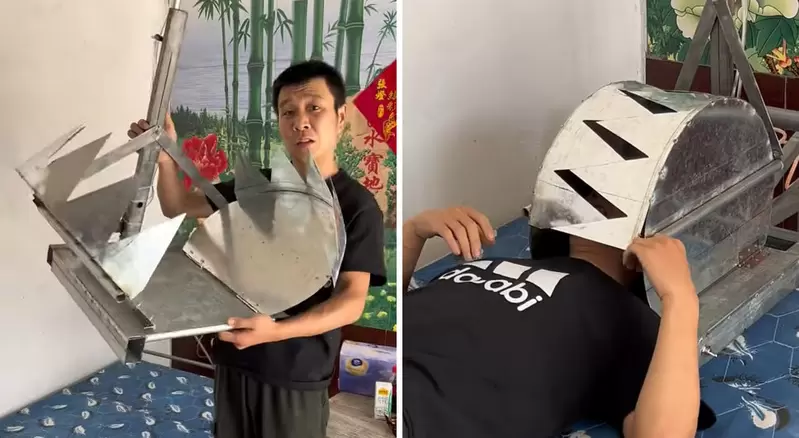 強制睡眠神器《鎖頭枕》根據食人花仿生學原理打造,一弄不好使用者可能會永遠地睡去... 強制睡眠神器《鎖頭枕》根據食人花仿生學原理打造,一弄不好使用者可能會永遠地睡去...