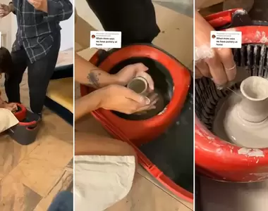 網友開發《好神拖陶藝大法》只要有心手邊的打掃工具也能成為你追求藝術的幫手