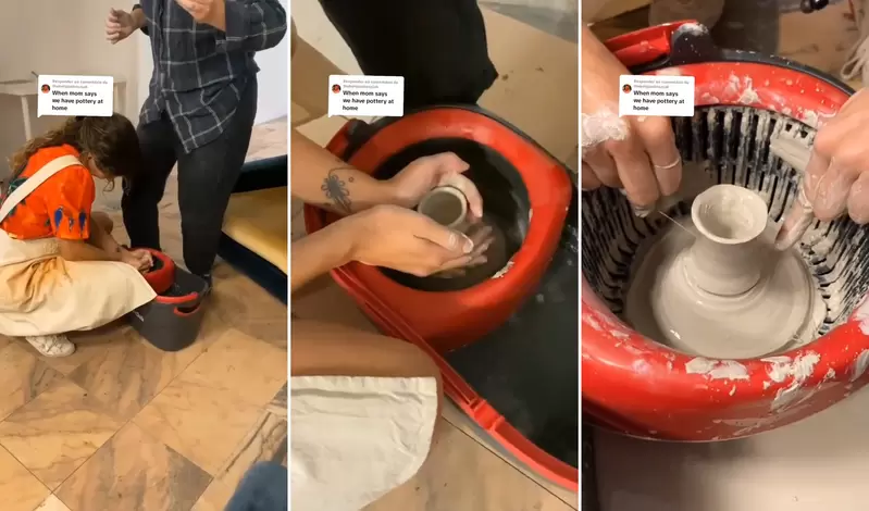 網友開發《好神拖陶藝大法》只要有心手邊的打掃工具也能成為你追求藝術的幫手 網友開發《好神拖陶藝大法》只要有心手邊的打掃工具也能成為你追求藝術的幫手