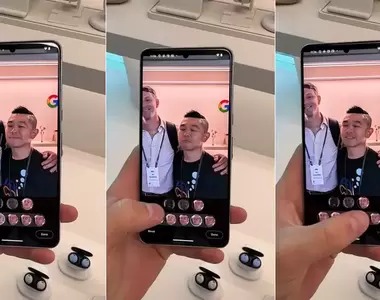 網友分享《Google Pixel8Pro》拍照新功能，一鍵就可以設定照相人物表情，那些閉眼睛、做鬼臉通通都可以改掉