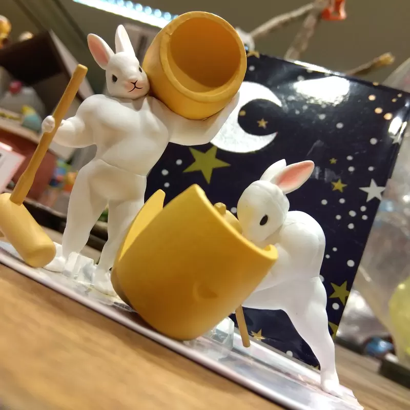 可愛小廢物《搗麻糬筋肉兔》這樣的麻糬看起來好像特別可口呀❤ 可愛小廢物《搗麻糬筋肉兔》這樣的麻糬看起來好像特別可口呀❤