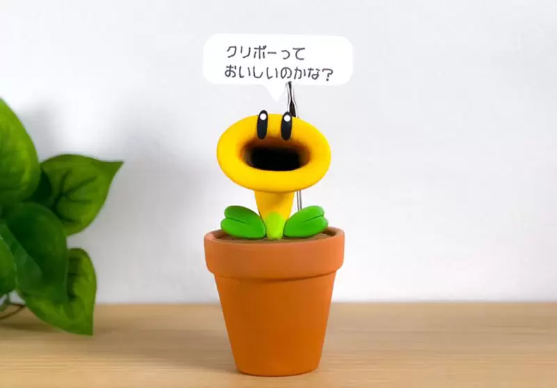 網友製作《會說話的花便條夾》擺在桌上重現「超級瑪利歐兄弟 驚奇」敲好玩 網友製作《會說話的花便條夾》擺在桌上重現「超級瑪利歐兄弟 驚奇」敲好玩