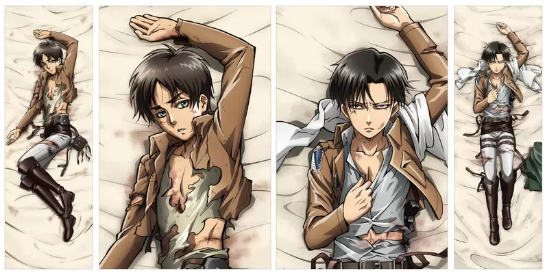 進擊的巨人《兵長、艾連等身抱枕》上次沒買到的朋友這次別放過把它們帶回床上的機會XD 進擊的巨人《兵長、艾連等身抱枕》上次沒買到的朋友這次別放過把它們帶回床上的機會XD