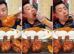 曉峰哥美食《繡眉暴食哥》四隻雞腿+炒麵+四顆蛋他可以用1分40秒的時間吃完 曉峰哥美食《繡眉暴食哥》四隻雞腿+炒麵+四顆蛋他可以用1分40秒的時間吃完