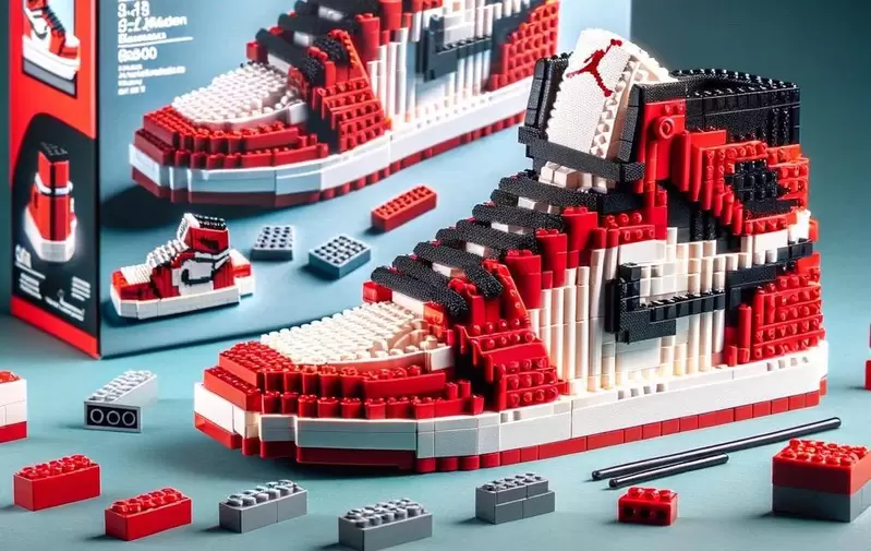 AI創作《樂高AirJordan球鞋》知名鞋款LEGO化,這樣的NIKE感覺也極具收藏價值 AI創作《樂高AirJordan球鞋》知名鞋款LEGO化,這樣的NIKE感覺也極具收藏價值