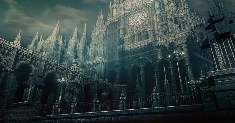 外鄉人注意《Minecraft版血源詛咒》網友因遊戲受到啟發，結果在「當個創世神」裡蓋了許多了不起的歌德建築