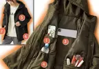 《日本多口袋外套「我的夥伴服」》背後放平版電腦的用處是什麼？緊急時刻可以擋子彈保命？