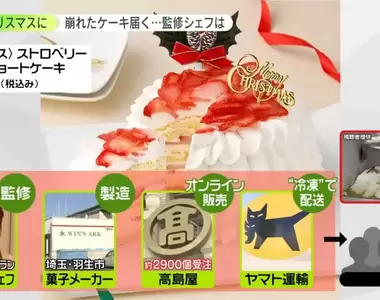 《日本聖誕蛋糕崩壞事件》網友與媒體都想知道為什麼變成稀巴爛 高島屋宣布扛下所有責任