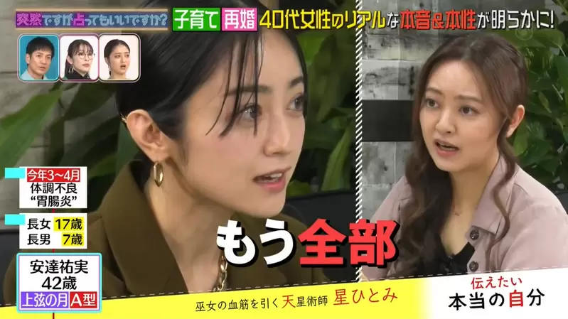 《安達祐實二度離婚》前陣子上算命節目才被說過要改運 應證了占卜師的神準預言? 《安達祐實二度離婚》前陣子上算命節目才被說過要改運 應證了占卜師的神準預言?