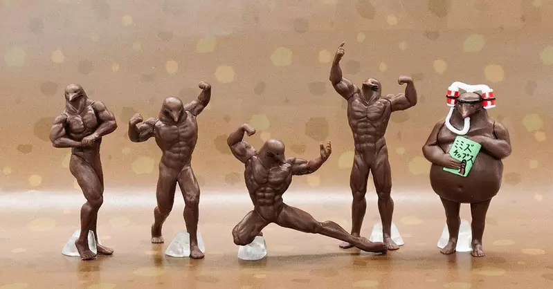 趣味扭蛋《鼴鼠~土裡的真相~》誰想得到在泥土裡是壯碩的肌肉鼠叔啊？