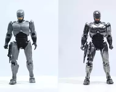 玩家塗裝《MODEROID 機器戰警》用金屬鍍鉻噴漆塗裝後讓模型產生了意想不到的效果