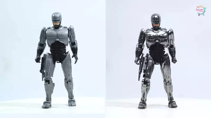 玩家塗裝《MODEROID 機器戰警》用金屬鍍鉻噴漆塗裝後讓模型產生了意想不到的效果