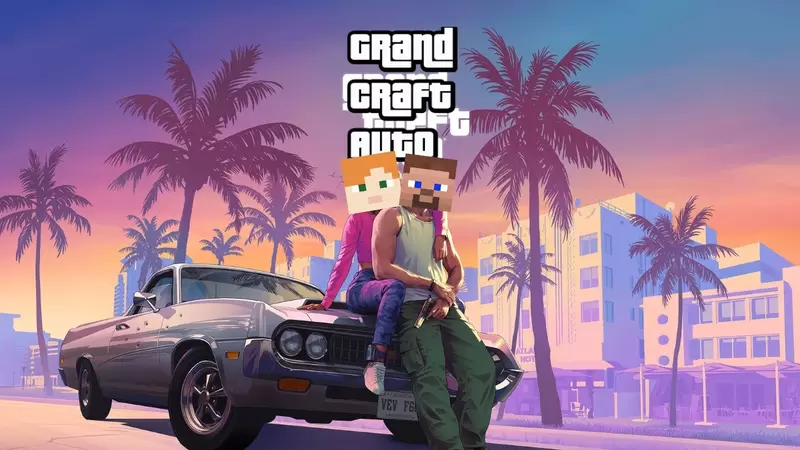 Minecraft版《俠盜獵車手6》像素風的「GTA6」這世界觀簡直不要太可愛❤ Minecraft版《俠盜獵車手6》像素風的「GTA6」這世界觀簡直不要太可愛❤