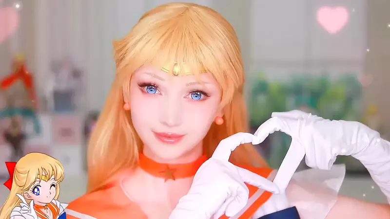 美美撕漫女《Kleiner Pixel》美妝YouTuber變身「美少女戰士」人氣女角「水手金星」愛野美奈子