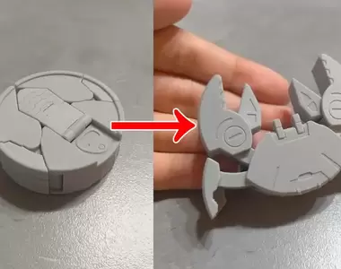 《螃蟹罐頭變身機器人》插畫家提出創意玩具靈感 10天後就有神人完美重現出來了
