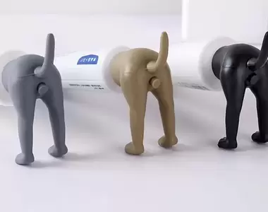 《狗狗屁屁牙膏帽》每次使用後都感覺有一種清新亮白好口氣