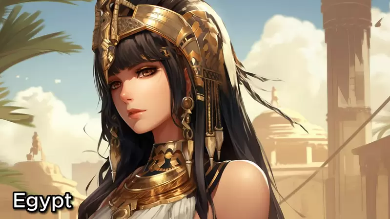 以現實中的國家為基礎創建動漫女孩 AI模擬出來的二次元美少女都好可愛