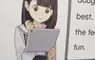 《這樣拿平板電腦的人》英文課本少女插畫引發日本網友關注 你的手指握力有辦法辦到嗎？