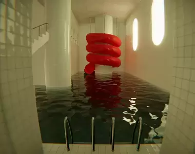 恐怖心理遊戲《Pools》無驚嚇無鬼怪要素,就你一個泳池哥在神秘空間裡逛逛逛