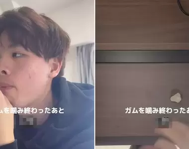 吃完口香糖的行為模式 有一種血型的人會故意黏在桌椅底下?