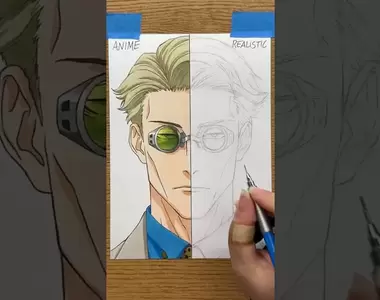 二次元VS三次元《咒術迴戰 七海建人》一個畫面切換動漫畫風跟寫實畫風兩種風格