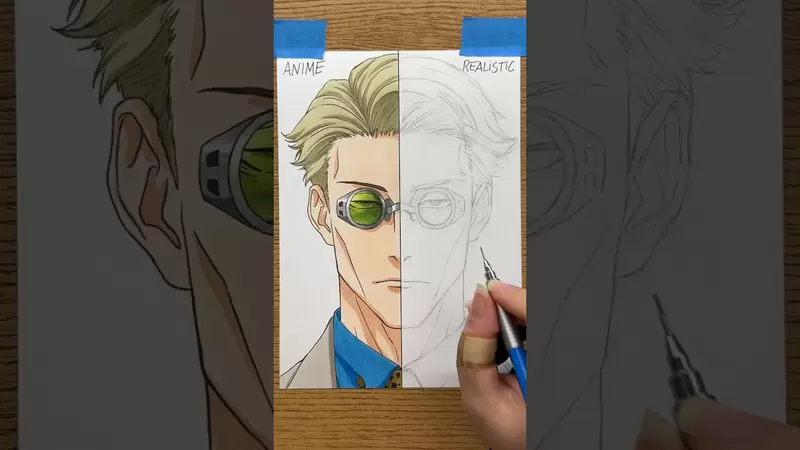 二次元VS三次元《咒術迴戰 七海建人》一個畫面切換動漫畫風跟寫實畫風兩種風格 二次元VS三次元《咒術迴戰 七海建人》一個畫面切換動漫畫風跟寫實畫風兩種風格