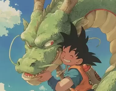《吉卜力風格的七龍珠》如果悟空一行人是由吉卜力動畫化的話....