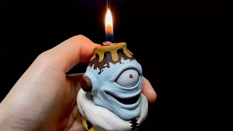 頭抬太高了《漏瑚造型打火機》韓國造型家製作的手做小物