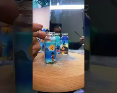 七龍珠《星砂畫》用針慢慢勾勒出來圖案,想不到這技巧還可以這樣玩