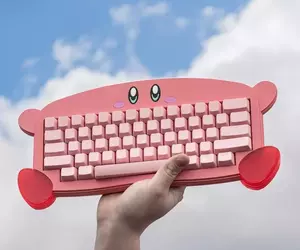 比利時設計師所創作《星之卡比》機械鍵盤 這是一款用了心情絕對不會陰鬱的好東西