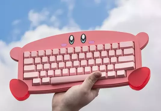 比利時設計師所創作《星之卡比》機械鍵盤 這是一款用了心情絕對不會陰鬱的好東西