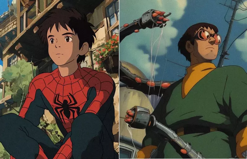 《吉卜力風格的蜘蛛人》那個八爪博士的機械臂有液體這直接變18禁了好不好(汗) 《吉卜力風格的蜘蛛人》那個八爪博士的機械臂有液體這直接變18禁了好不好(汗)