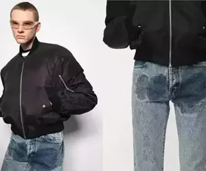 新銳時裝品牌「JORDANLUCA」推出《尿尿污漬牛仔褲》說這款褲子有〝潮〞大家沒意見吧？