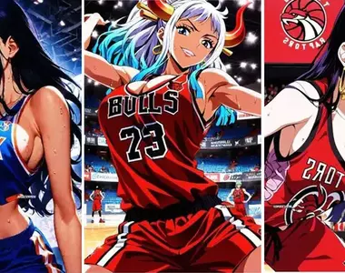假如讓動漫女角成為《NBA籃球隊員》估計兩隊打一來每一回合都是暴力輸出吧!?