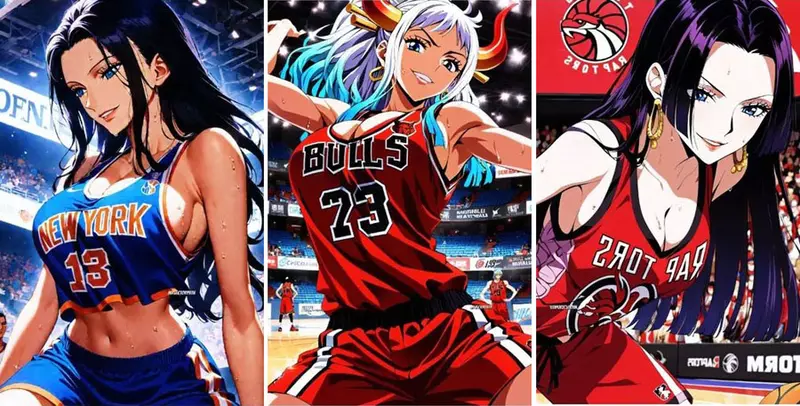 假如讓動漫女角成為《NBA籃球隊員》估計兩隊打一來每一回合都是暴力輸出吧！？