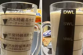 超歡樂飲品cup《水壩水位杯》不管裡面裝什麼通通都是滿水位就對惹