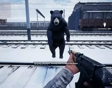 戰鬥民族日常《西伯利亞鐵路模擬器》一邊開店車還要一邊下車打熊，這到底是鐵道育成遊戲還是生存遊戲啊？