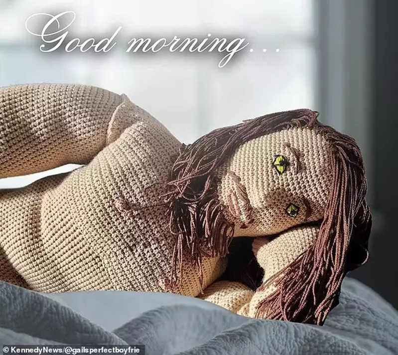 美國女子做了《鉤針編織完美男友》不會碎念也不花錢，現在網路開賣一次購買終身使用，懂得怎麼賣她真的太會惹