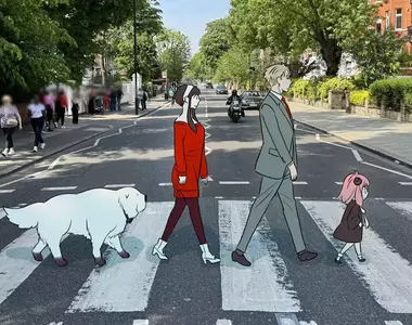 《遠藤達哉的推特插圖》前陣子去了趟英國旅行取材,間諜家家酒的角色們也跟著一起出現啦