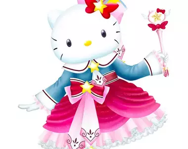 凱蒂貓50週年《CLAMP 為 Hello Kitty 設計了原創服裝》跟小櫻還是配套的呢