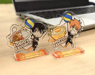 《排球少年與喜歡的食物壓克力立牌》排民都知道排少成員喜歡吃什麼嗎？