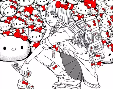 凱蒂貓無限增生《伊藤潤二「富江×三麗鷗」》這就是傳說中的可怖嗎...?