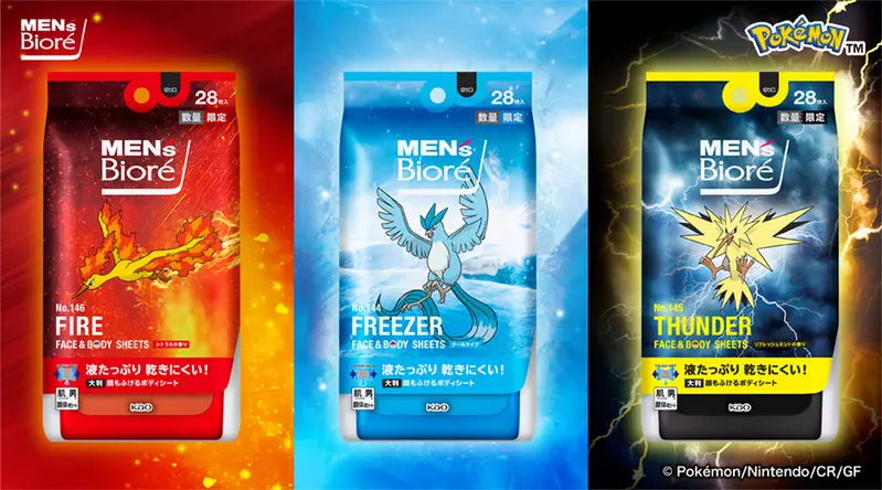 《寶可夢濕紙巾》炎炎夏日消費者只會想買急凍鳥？火焰鳥和閃電鳥的粉絲表示不同意