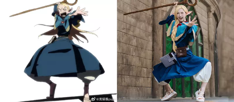 《迷宮飯》角色扮演 COSER「龍貓醬pupu」趣味詮釋瑪露希爾表情包，搞得每一張照片都很有笑點XD