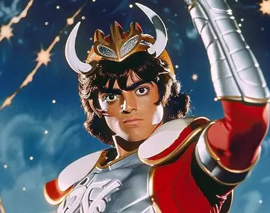 如果《聖鬥士星矢》比原作早10年發行並推出真人版，那這1975年的版本就非常有舞台劇的味道惹