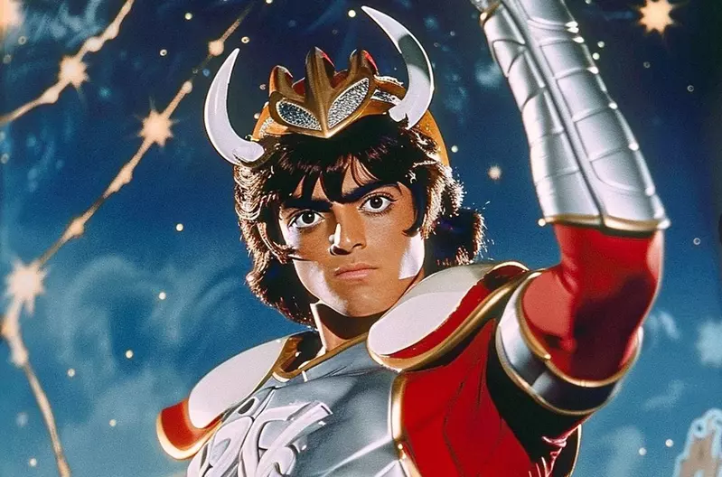 如果《聖鬥士星矢》比原作早10年發行並推出真人版,那這1975年的版本就非常有舞台劇的味道惹 如果《聖鬥士星矢》比原作早10年發行並推出真人版,那這1975年的版本就非常有舞台劇的味道惹